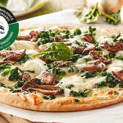 Schiacciate - Schiacciata Spinaci e Funghi Grigliati BIO