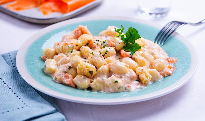 Gnocchi e paste ripiene - Chicche al Salmone