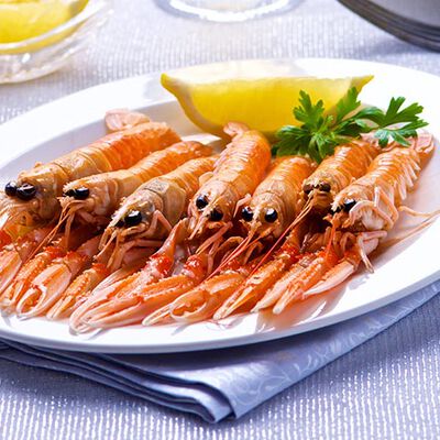 Pesce e crostacei al naturale - Scampi