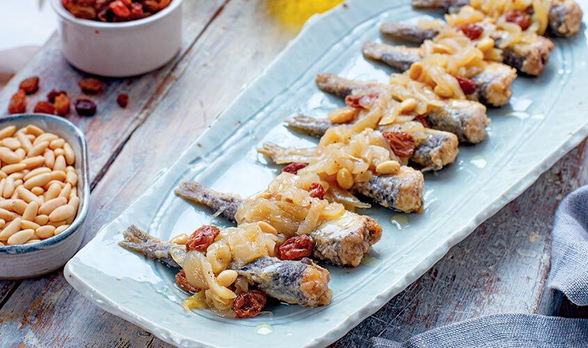 Specialità di pesce - Sarde in Saor