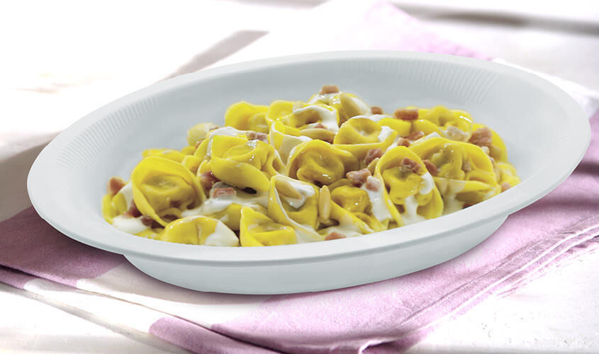 Ristopiatti: i primi piatti gourmet - I Ristopiatti 'Tortellini alla bolognese Panna e Prosciutto'