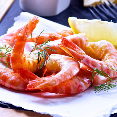 Pesce e crostacei al naturale - Code di Gamberoni