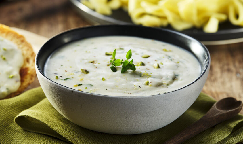 Salsa Cremosa Erborinato e Pistacchio