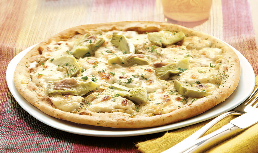 Schiacciata Carciofini e Provola