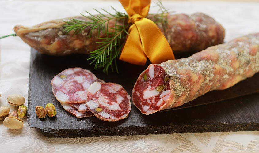 Salame dei Nebrodi al pistacchio