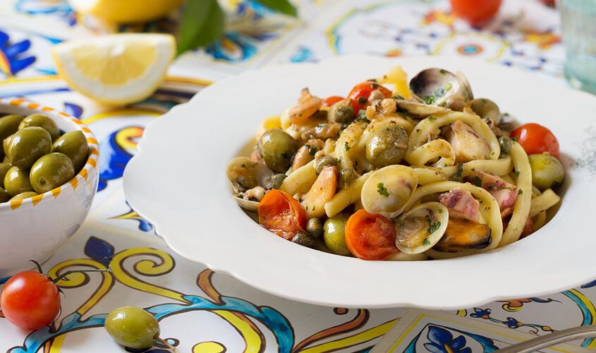 Scialatielli con olive e capperi Bofrost