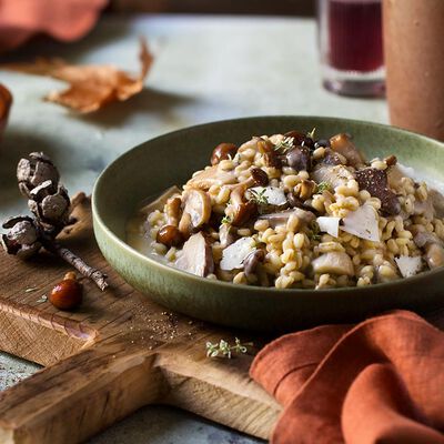 Orzotto ai funghi e timo con ricotta salata Bofrost