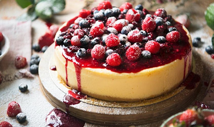 Cheesecake al pistacchio e gelsi neri Bofrost