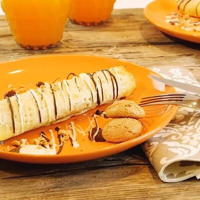 Crespelle dolci con gelato Bofrost