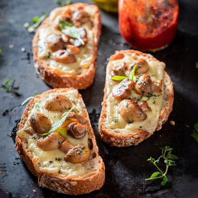 Crostoni con Mozzarella e Funghi  Bofrost
