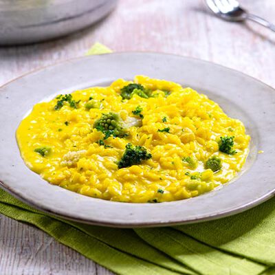 Risotto Primavera con Broccoli e Cavolfiore al Profumo di Zafferano Bofrost