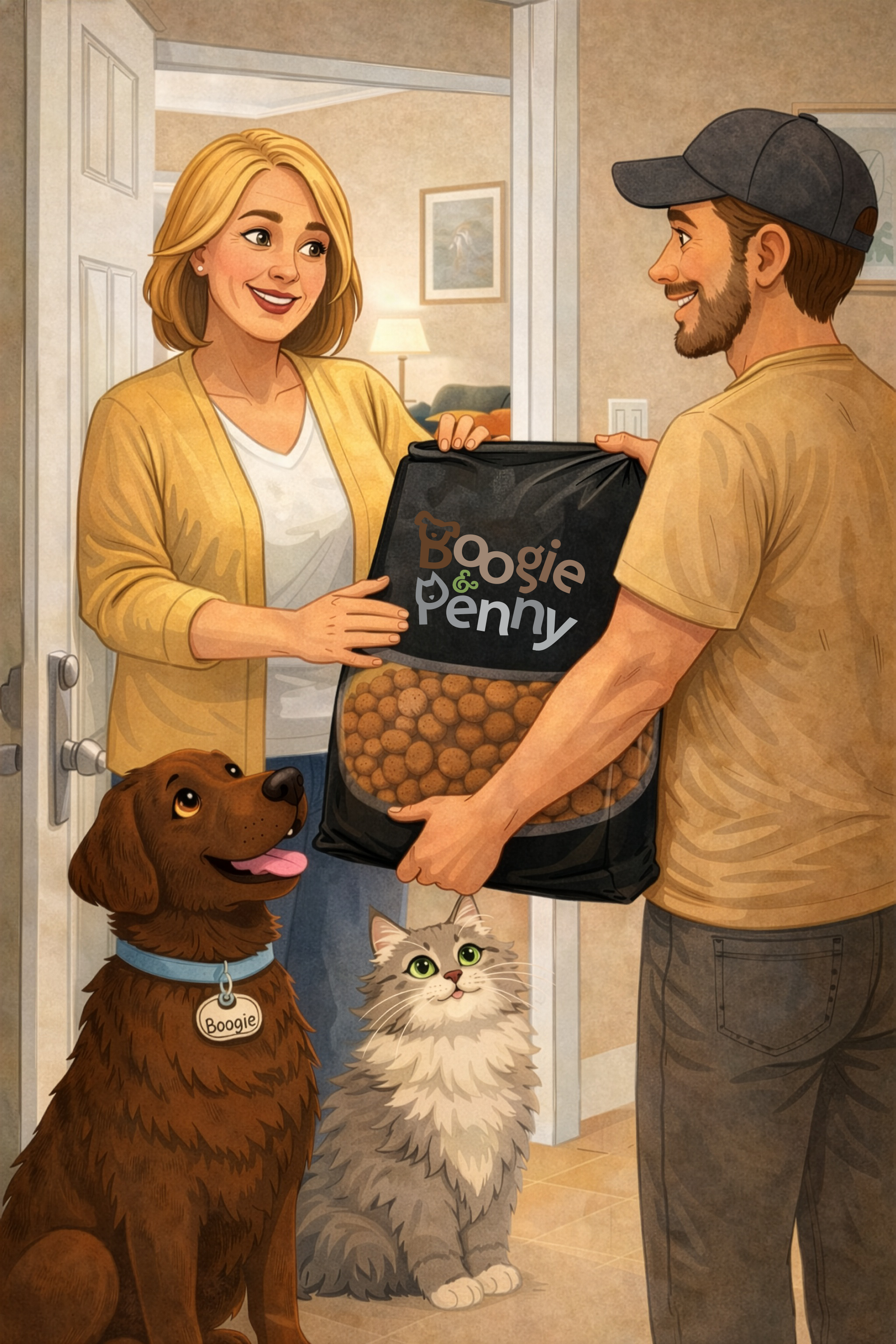 Servizio consegna Boogie e Penny